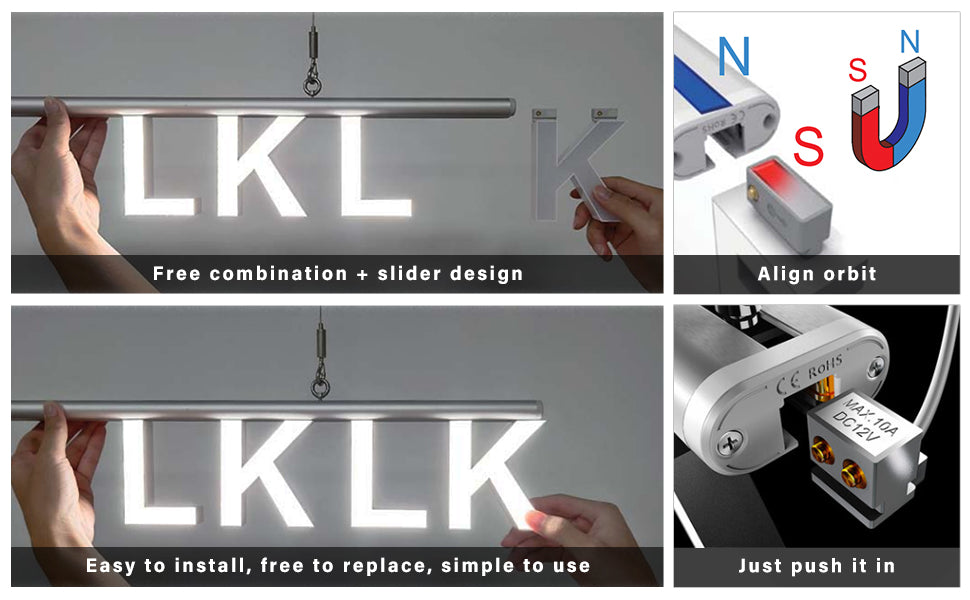 Ceiling Suspension Bar for Hang Letters