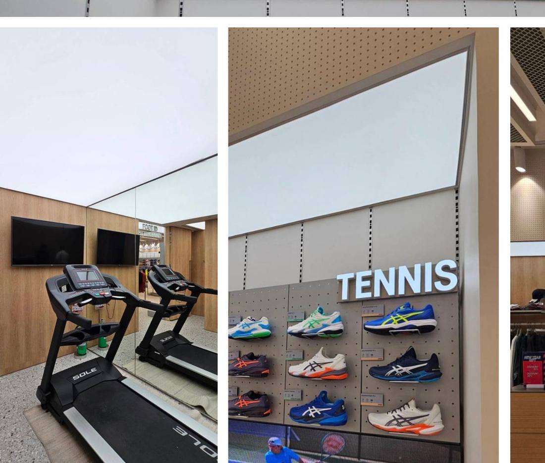 ASICS Mega Bangna store ceiling installation