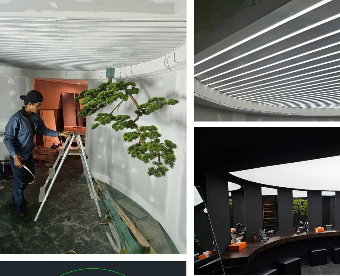 Ensen Hua Lamphong restaurant stretch ceiling
