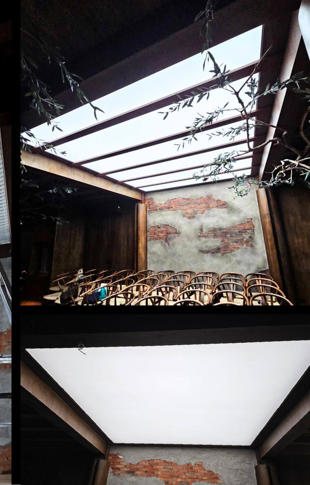 Laoteng Banthat Thong restaurant skylight stretch ceiling