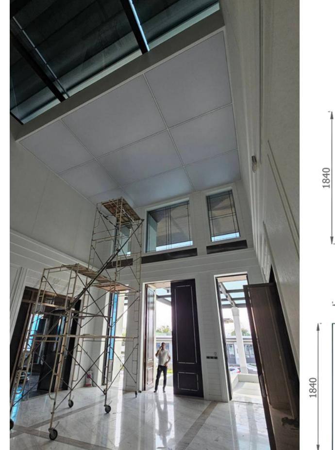 Rama 2 residence stretch ceiling