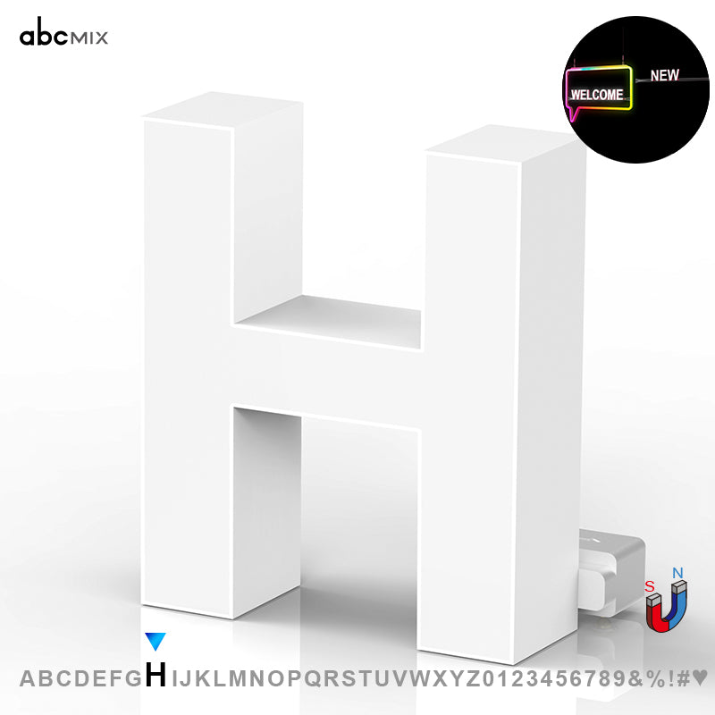 Back Track Letter H75mm