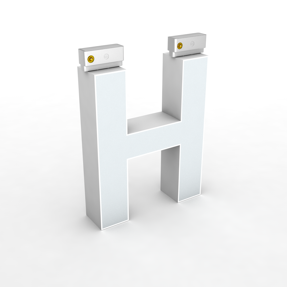 Top Track Hang Letter H150mm