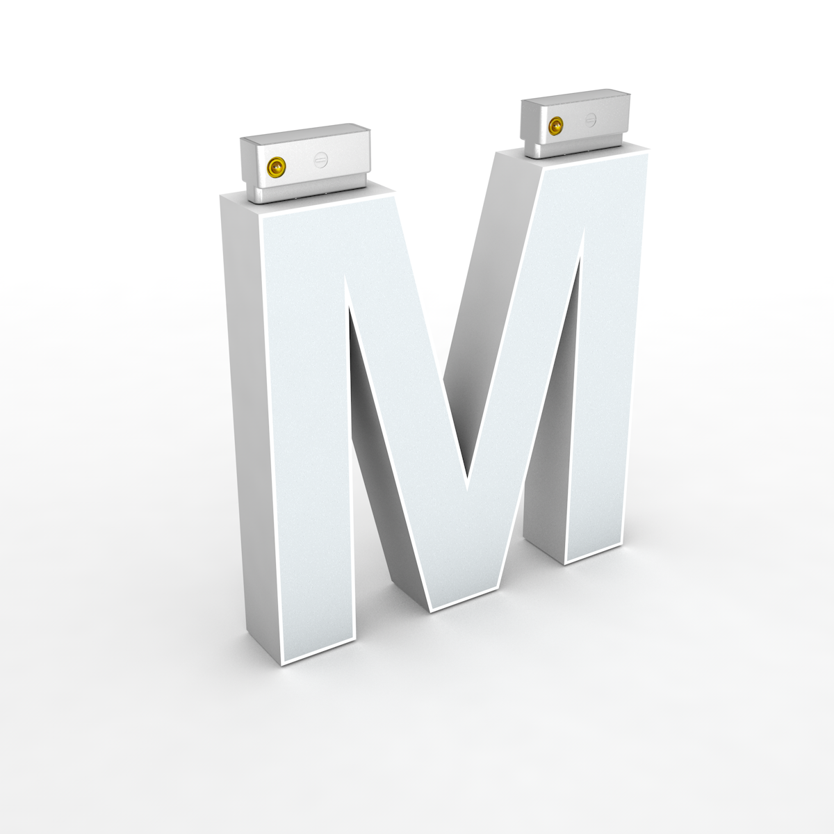 Top Track Hang Letter H150mm