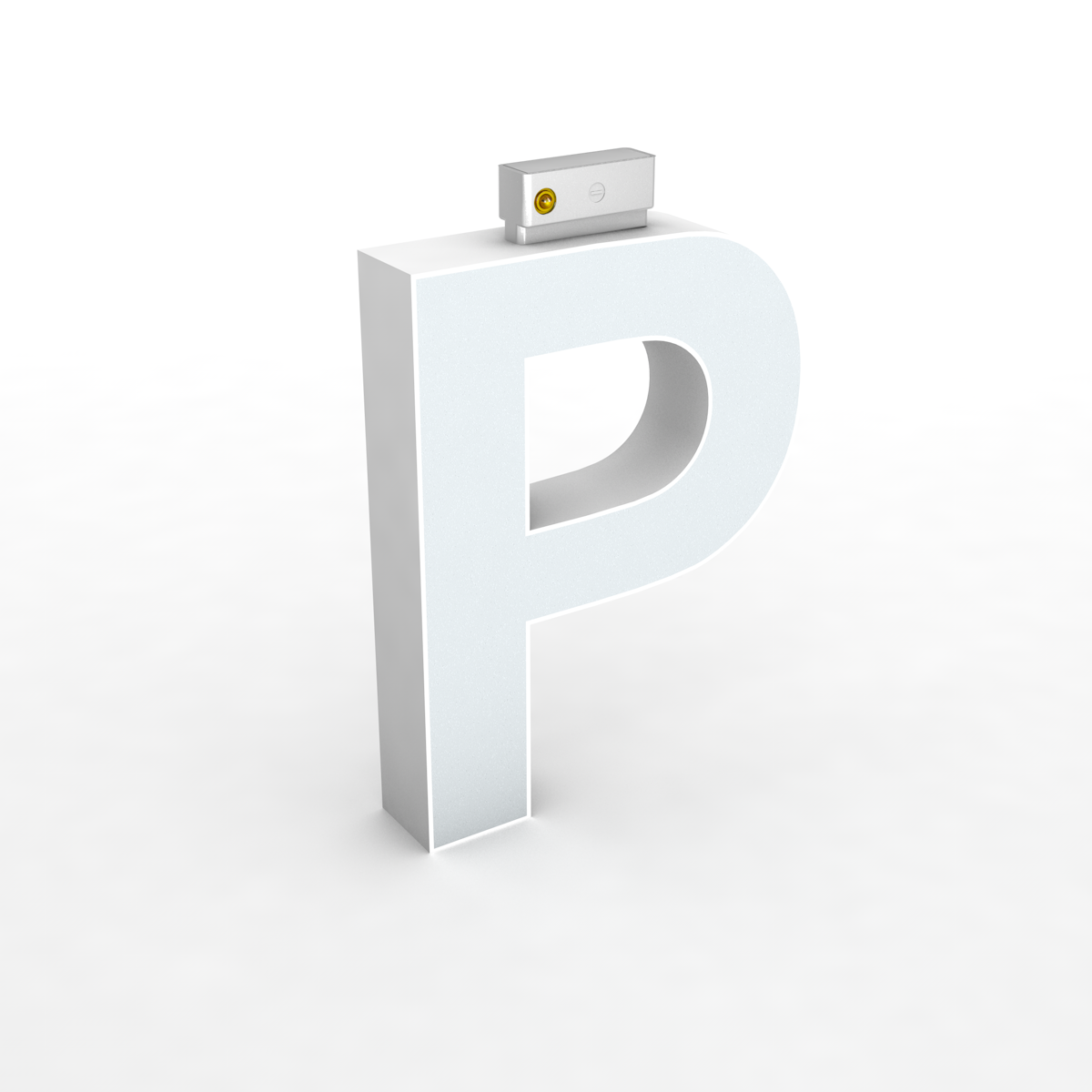 Top Track Hang Letter H150mm